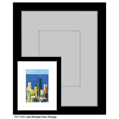 Lake Michigan View, Chicago, Print (#7838)