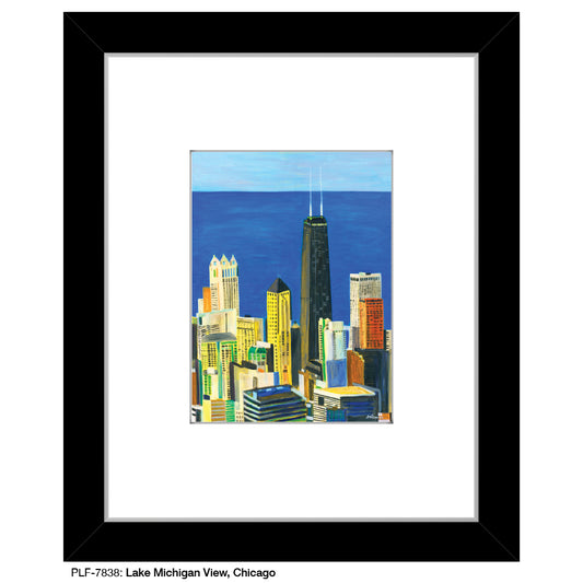 Lake Michigan View, Chicago, Print (#7838)