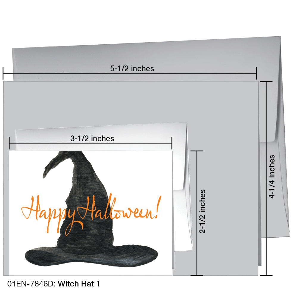 Witch Hat 1, Greeting Card (7846D)