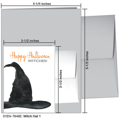 Witch Hat 1, Greeting Card (7846E)