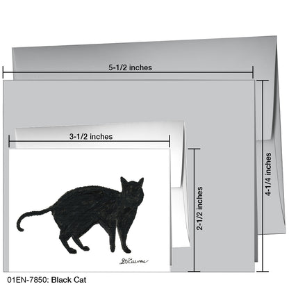 Black Cat, Greeting Card (7850)