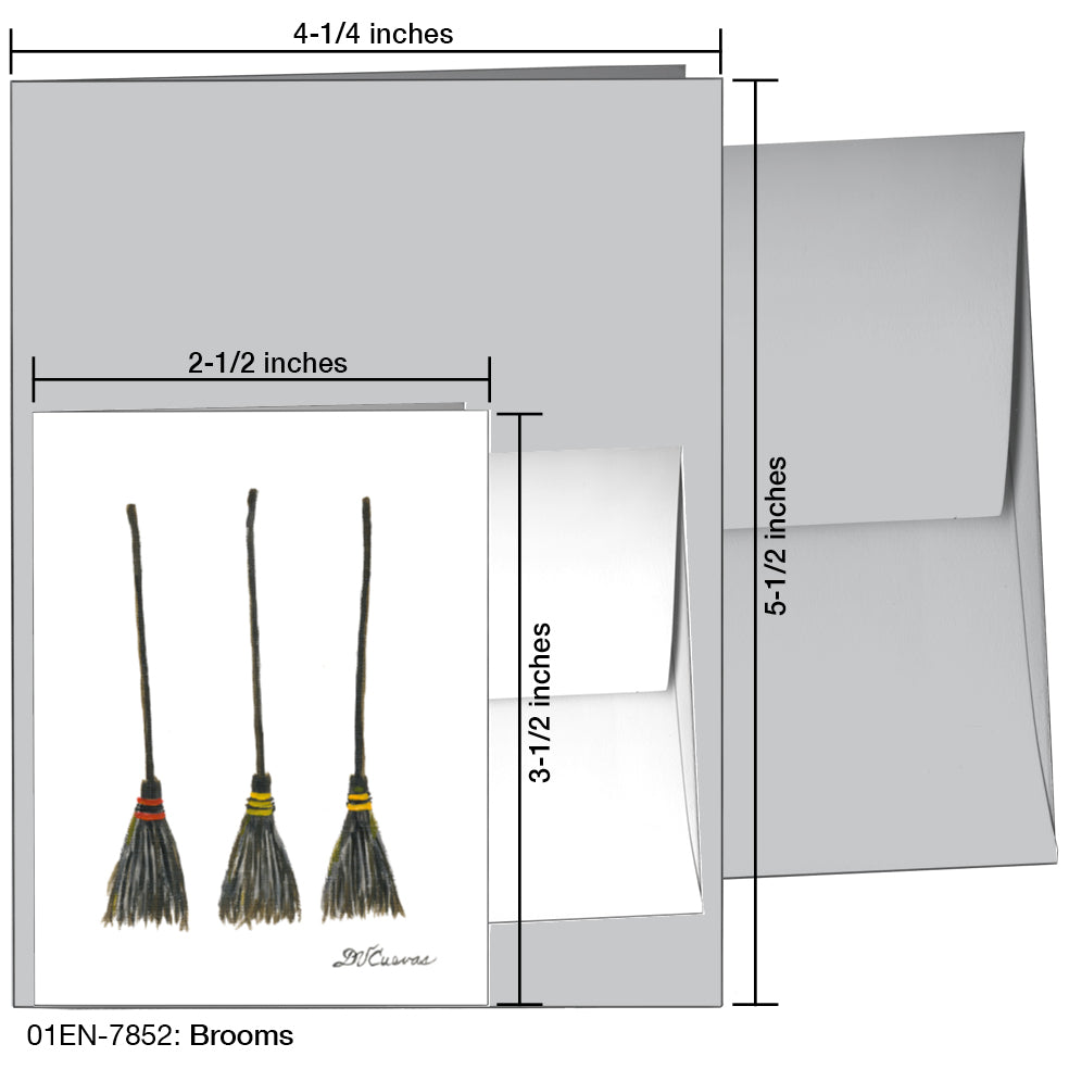 Brooms, Greeting Card (7852)