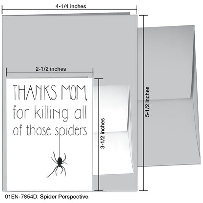 Spider Perspective, Greeting Card (7854D)