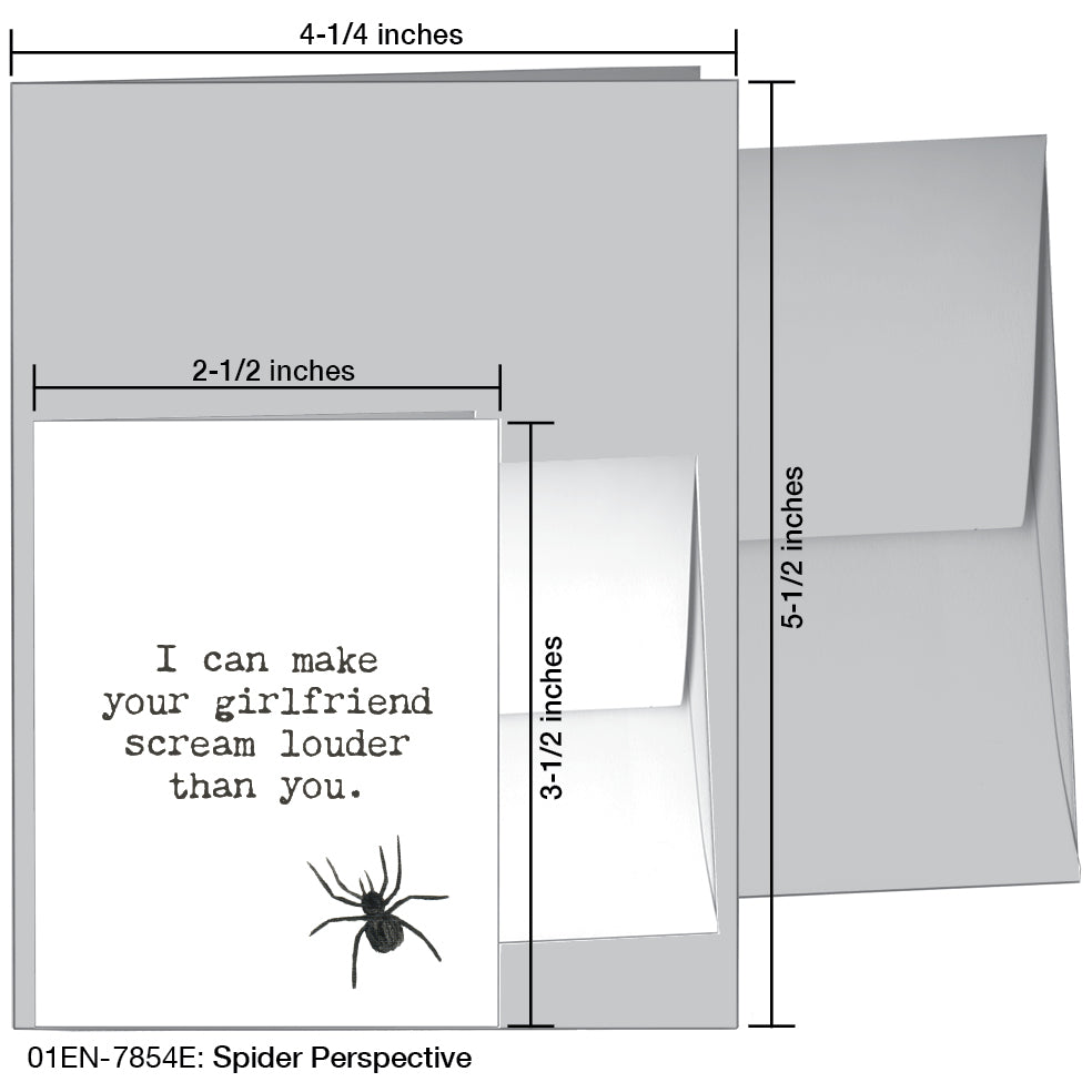 Spider Perspective, Greeting Card (7854E)