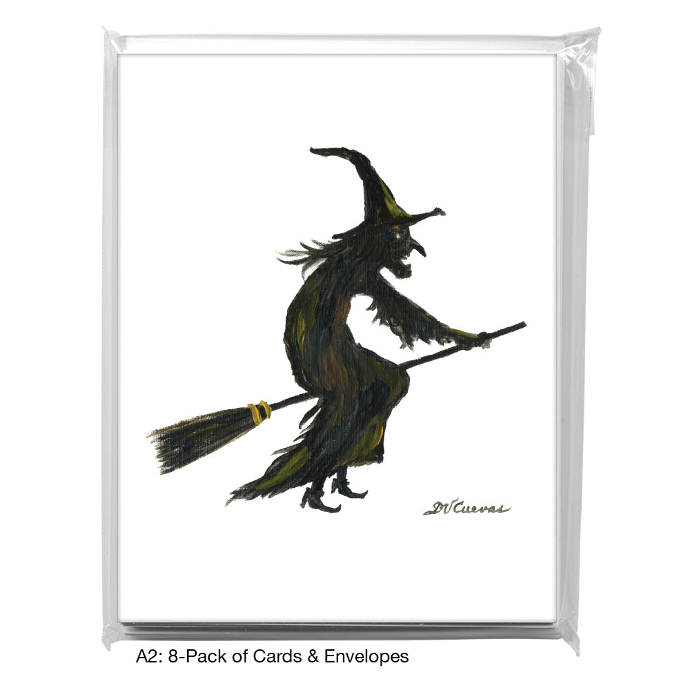 Scary Witch, Greeting Card (7860)