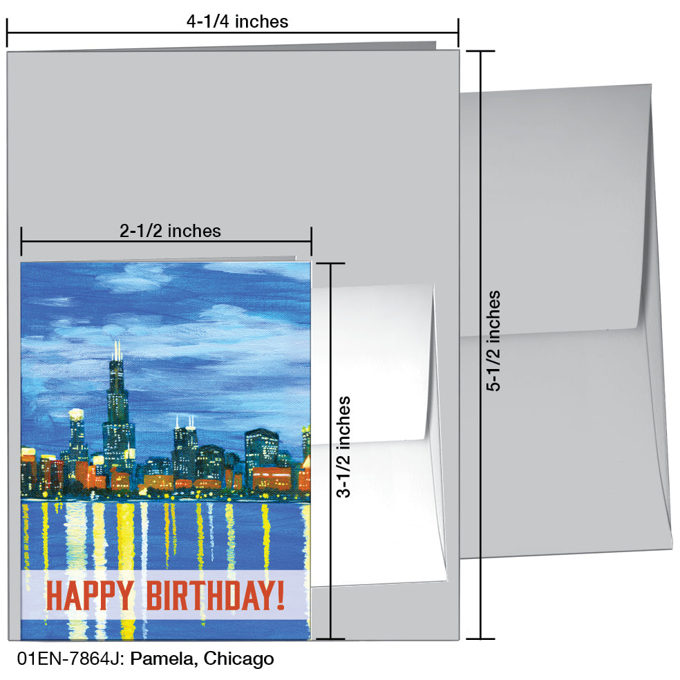 Pamela, Chicago, Greeting Card (7864J)