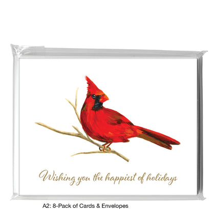 Male Cardinal, Greeting Card (7866A)