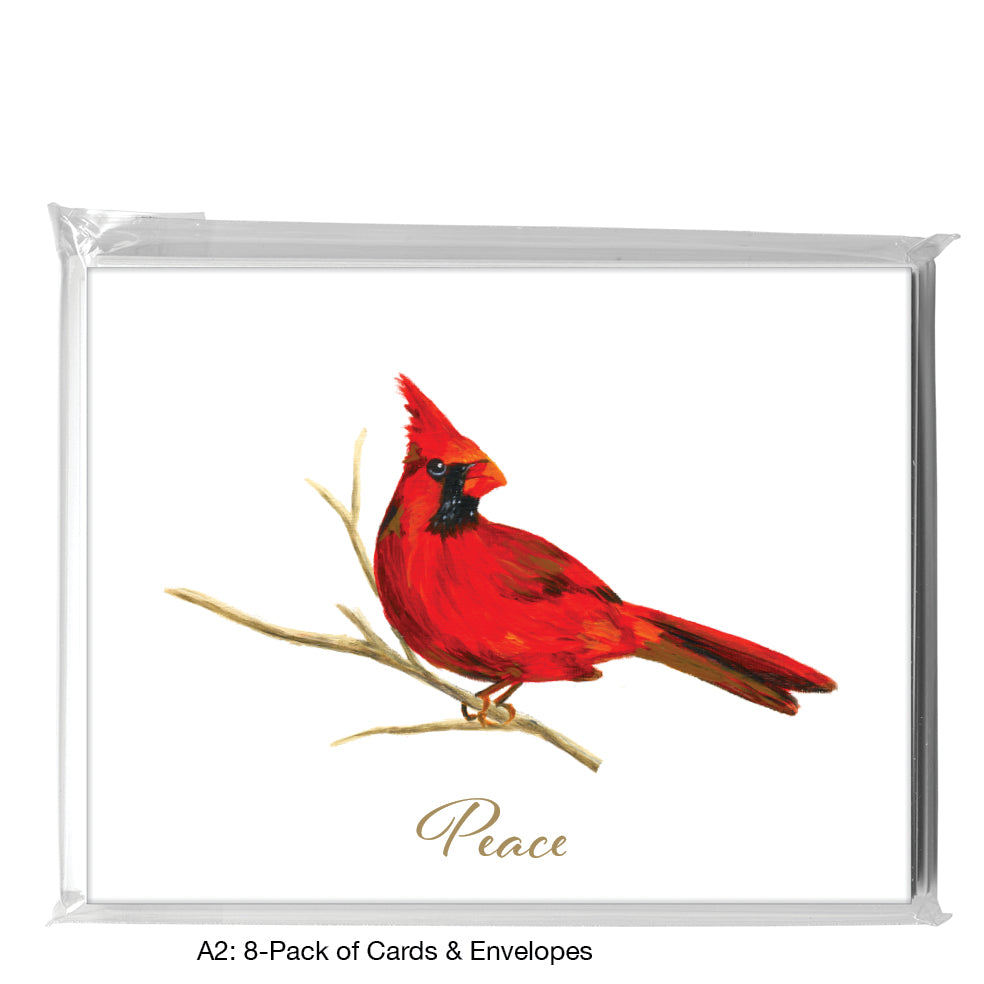 Male Cardinal, Greeting Card (7866F)