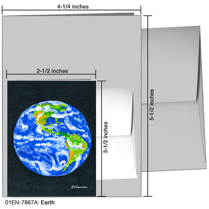 Earth, Greeting Card (7867A)