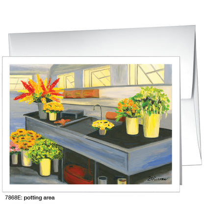 Potting Area, Greeting Card (7868E)