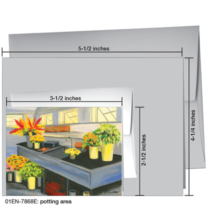 Potting Area, Greeting Card (7868E)