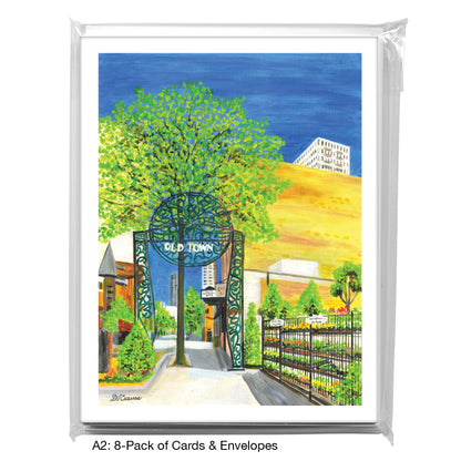 Old Town, Chicago, Greeting Card (7878)