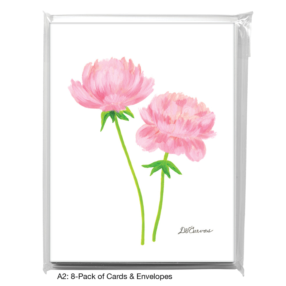 Peony Pair Beverly, Greeting Card (7882)