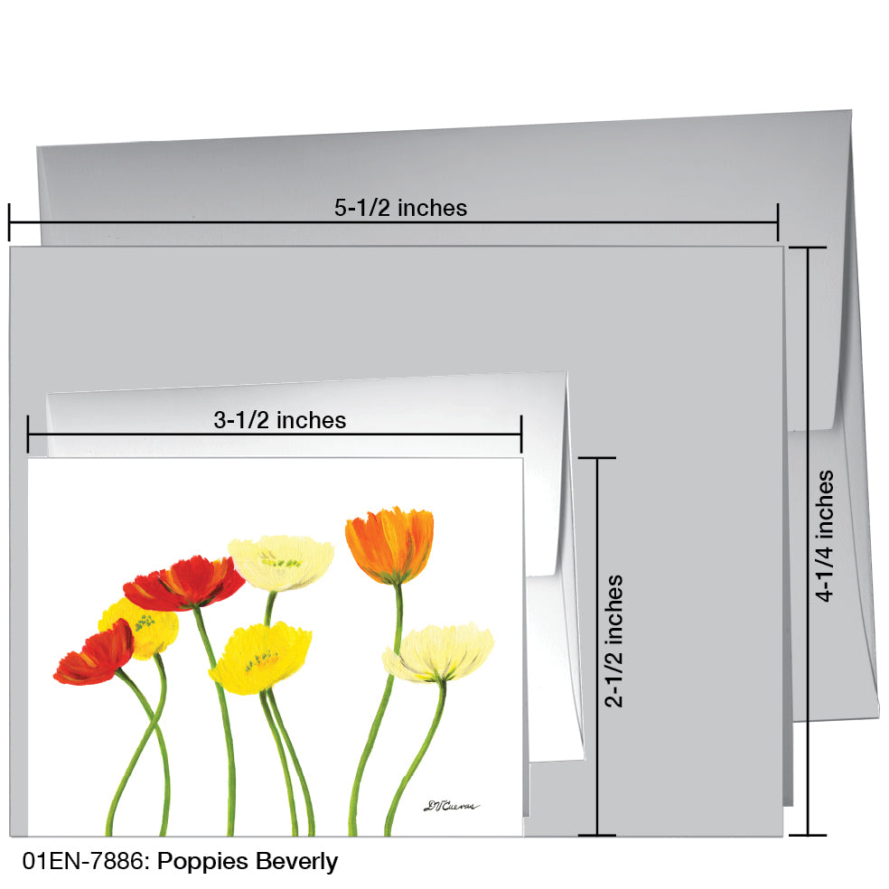 Poppies Beverly, Greeting Card (7886)