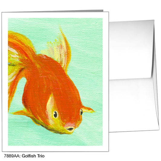 Goldfish Trio, Greeting Card (7889AA)