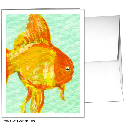 Goldfish Trio, Greeting Card (7889CA)