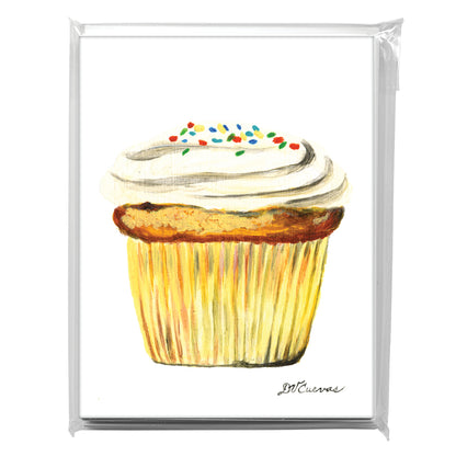 Rainbow Sprinkles Cupcake, Greeting Card (7894)