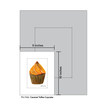 Caramel Toffee Cupcake, Print (#7902)