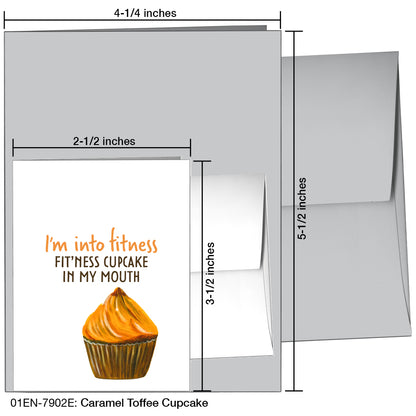 Caramel Toffee Cupcake, Greeting Card (7902E)