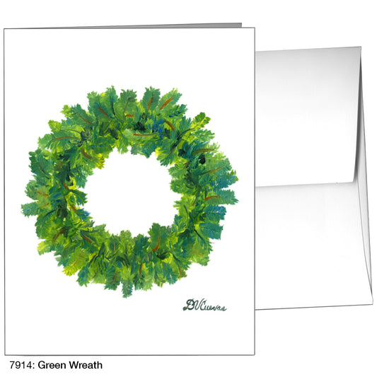 Green Wreath, Greeting Card (7914)