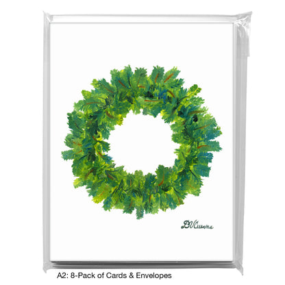 Green Wreath, Greeting Card (7914)