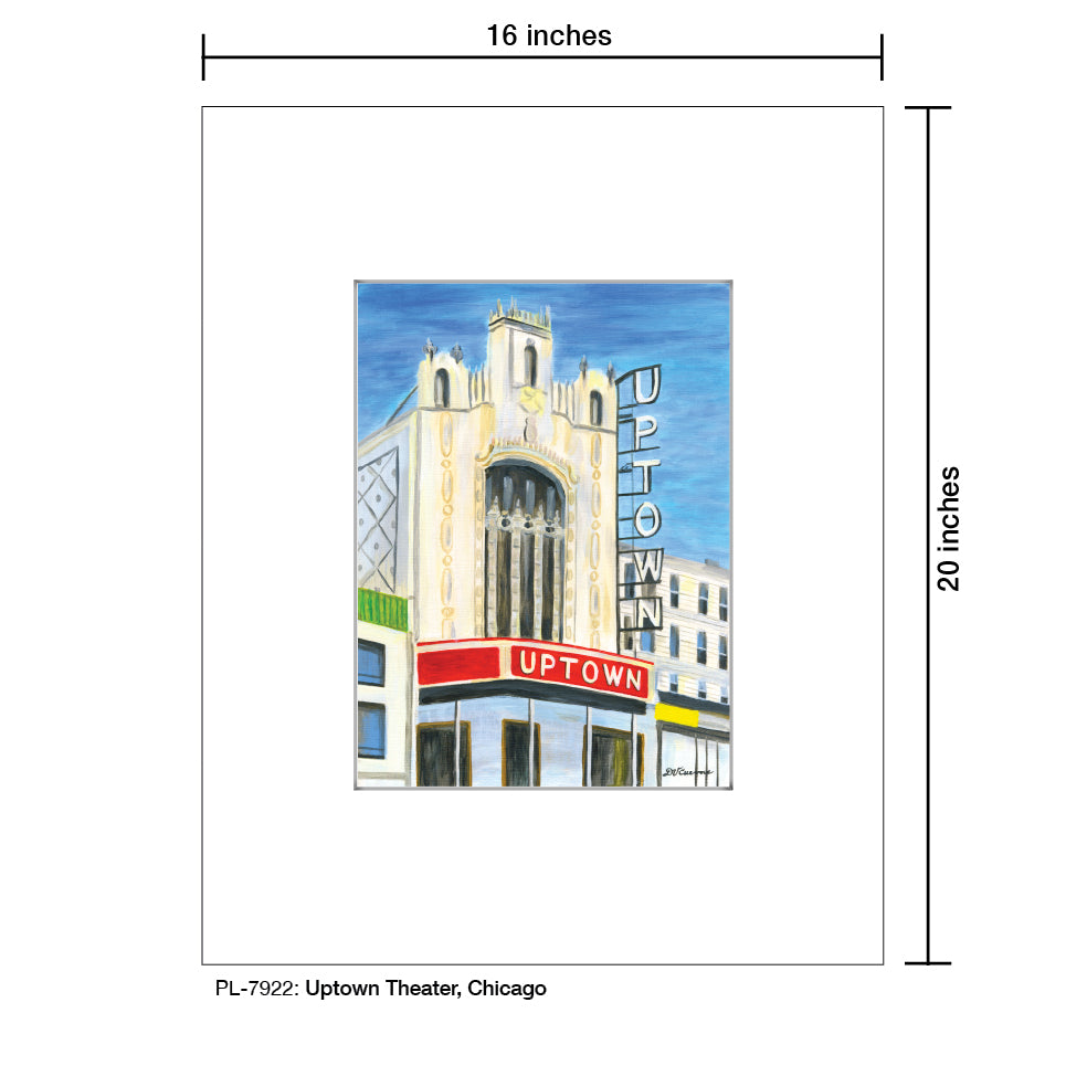 Uptown Theater, Chicago, Print (#7922)