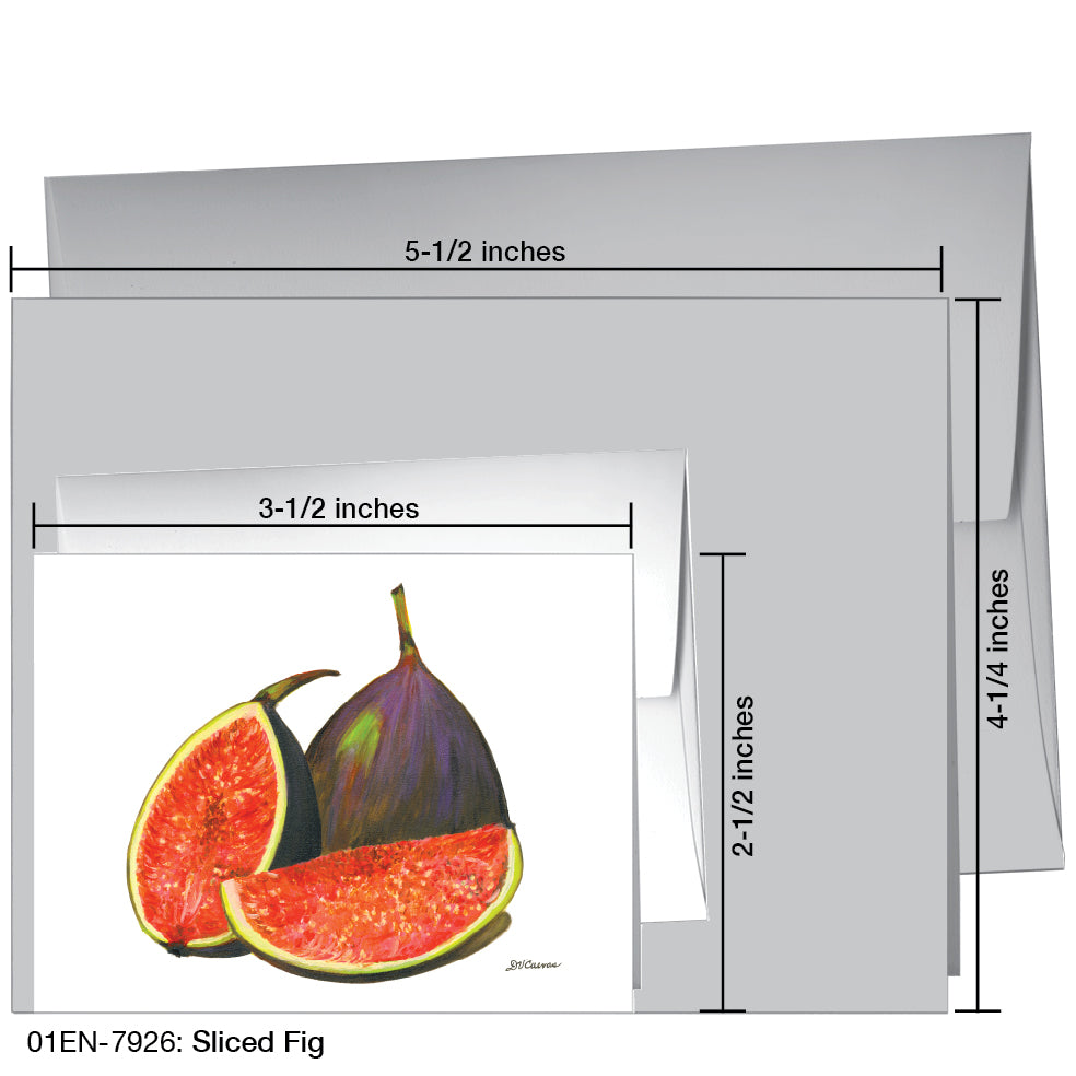 Sliced Fig, Greeting Card (7926)