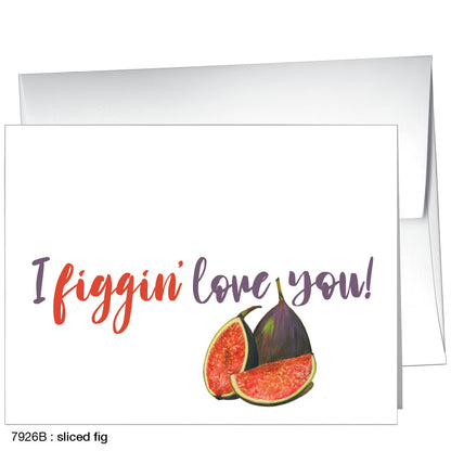 Sliced Fig, Greeting Card (7926B)