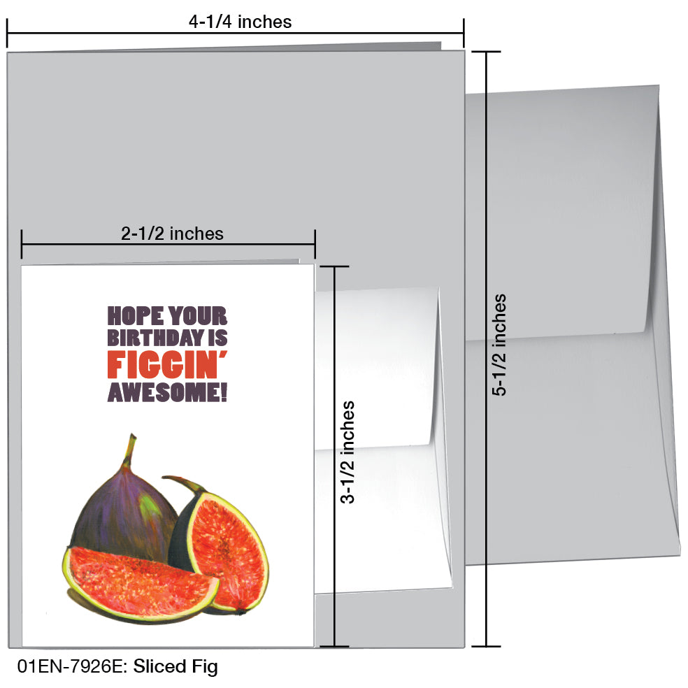 Sliced Fig, Greeting Card (7926E)