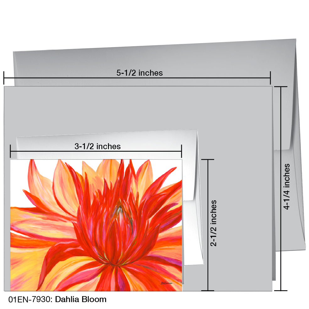 Dahlia Bloom, Greeting Card (7930)