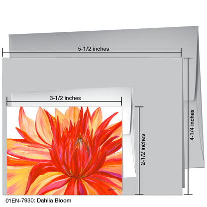 Dahlia Bloom, Greeting Card (7930)