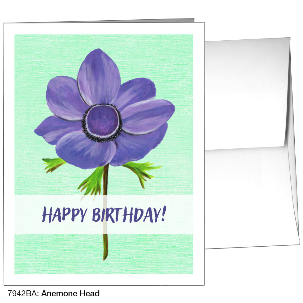 Anemone Head, Greeting Card (7942BA)