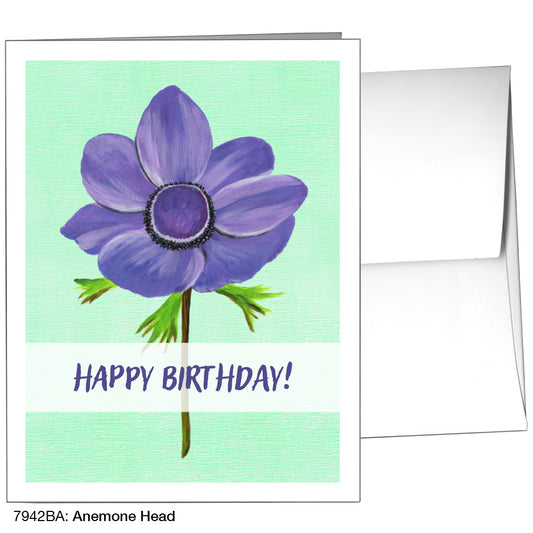 Anemone Head, Greeting Card (7942BA)