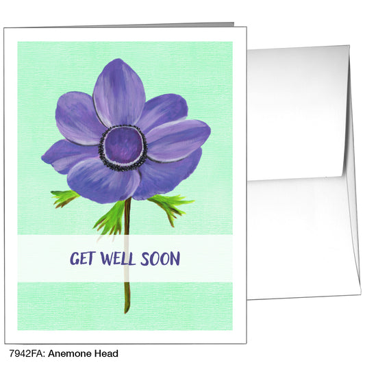 Anemone Head, Greeting Card (7942FA)