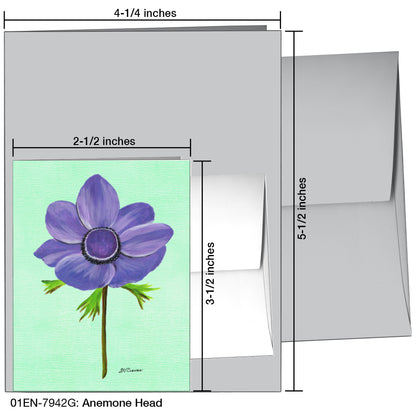 Anemone Head, Greeting Card (794G)