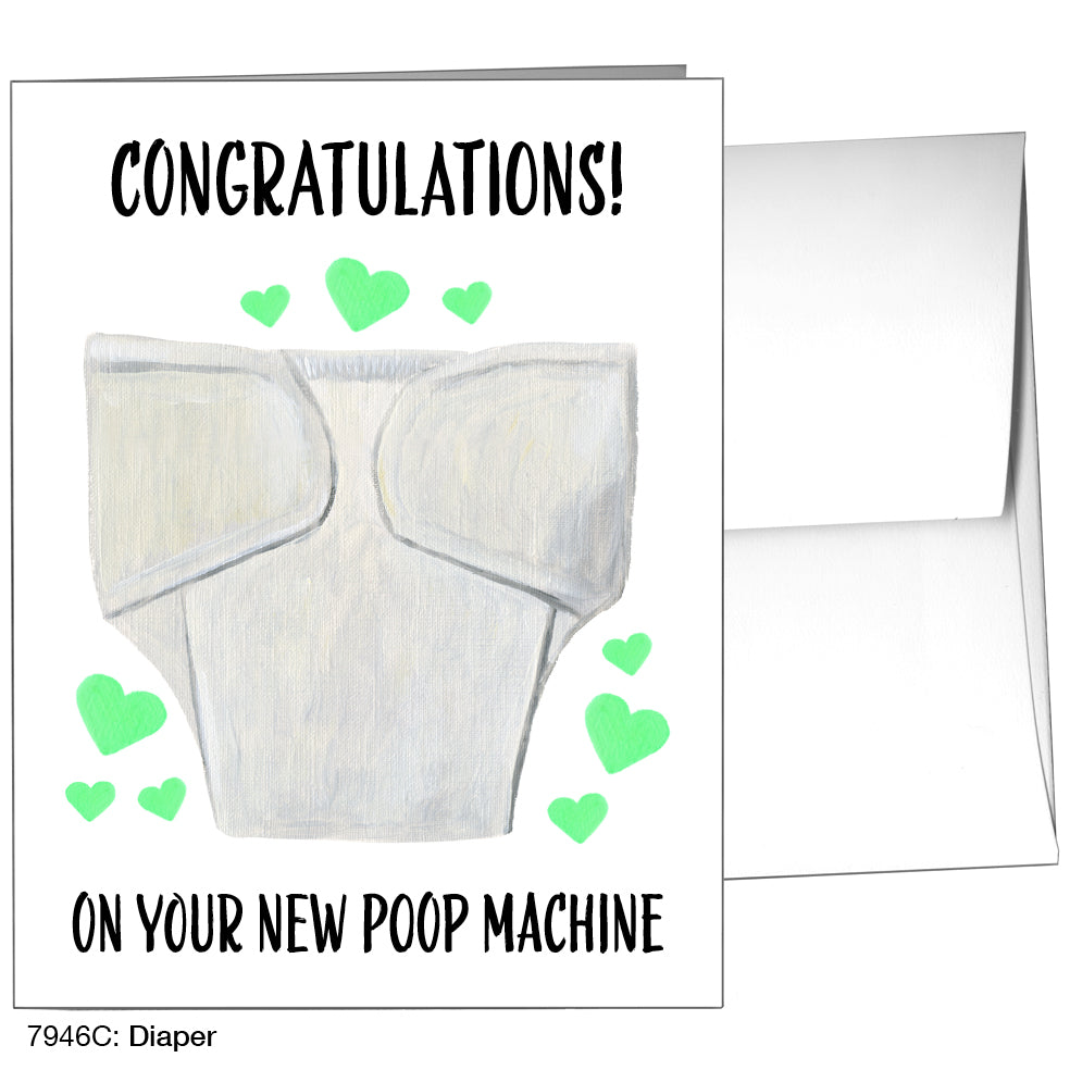 Diaper, Greeting Card (7946C)