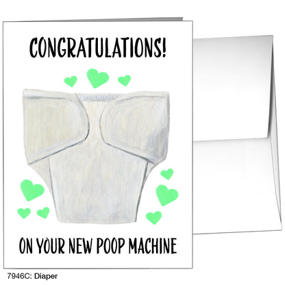 Diaper, Greeting Card (7946C)