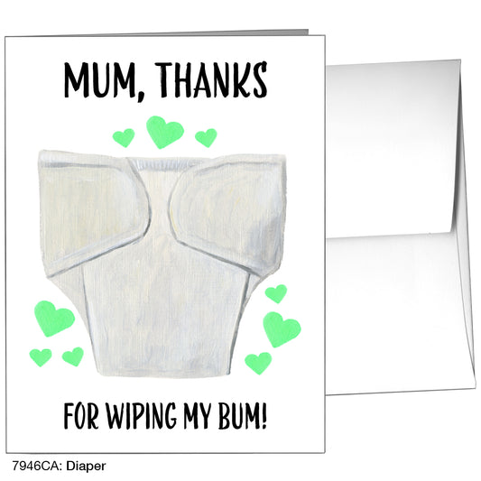 Diaper, Greeting Card (7946CA)