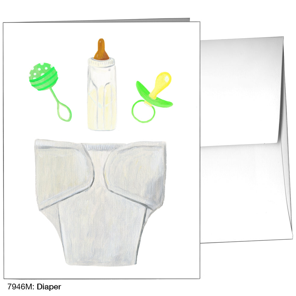 Diaper, Greeting Card (7946M)