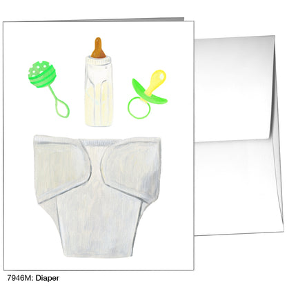 Diaper, Greeting Card (7946M)