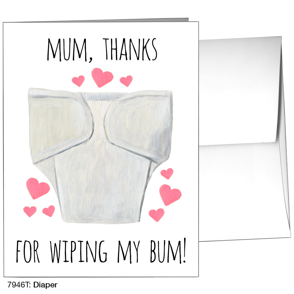 Diaper, Greeting Card (7946T)