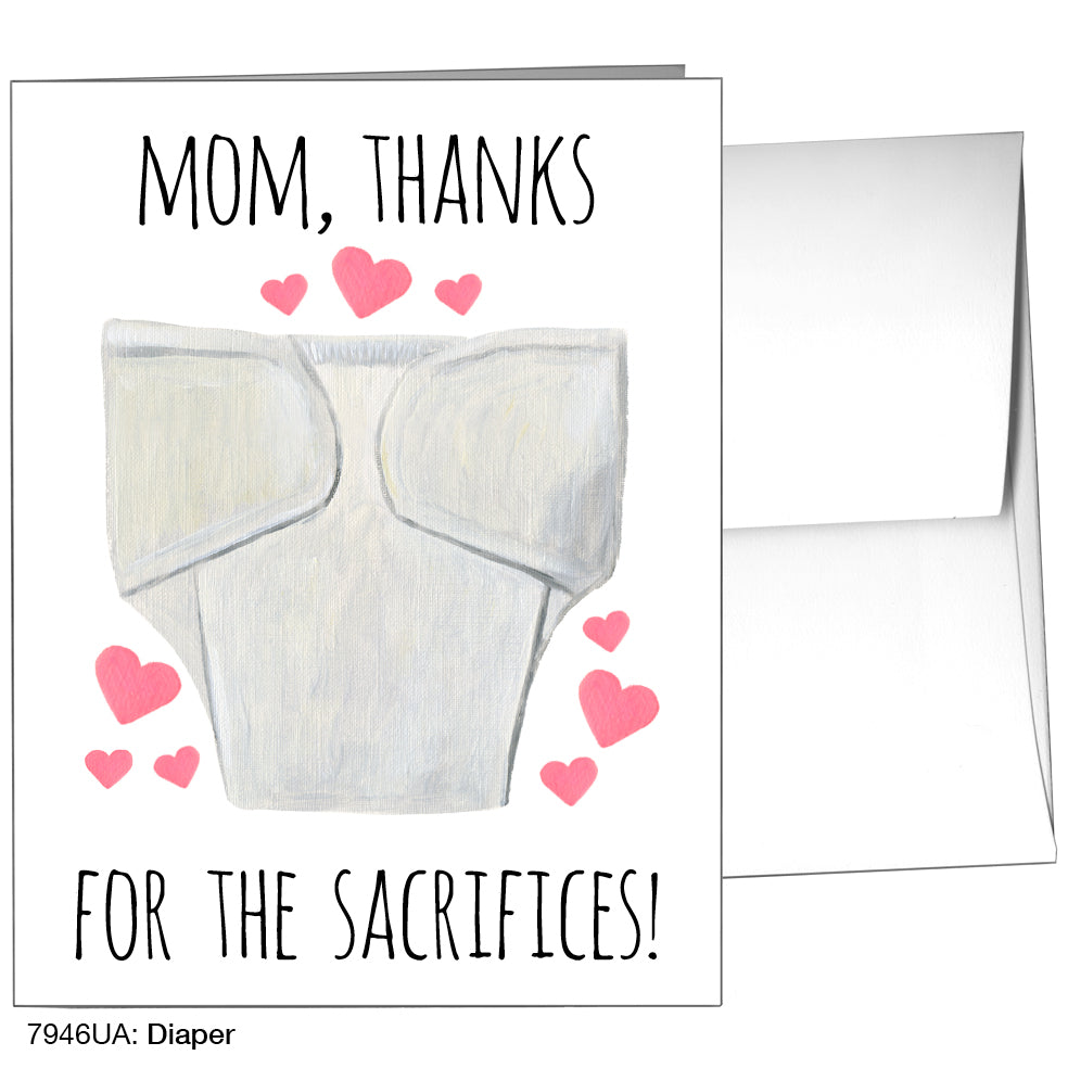 Diaper, Greeting Card (7946UA)