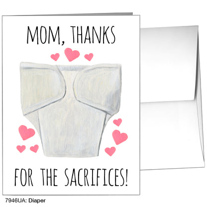 Diaper, Greeting Card (7946UA)