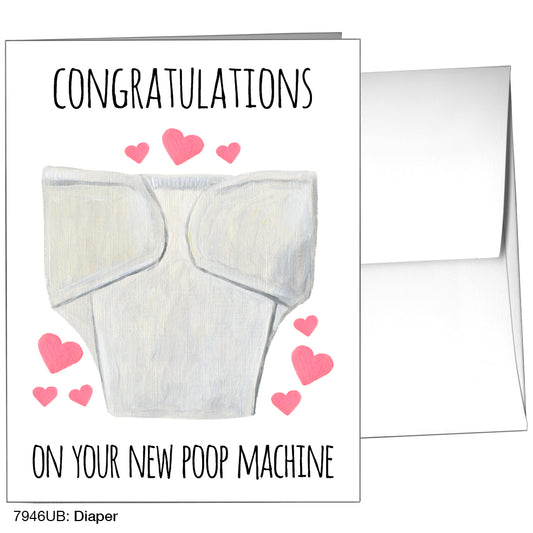 Diaper, Greeting Card (7946UB)