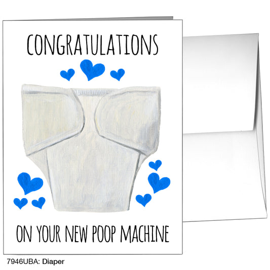 Diaper, Greeting Card (7946UBA)