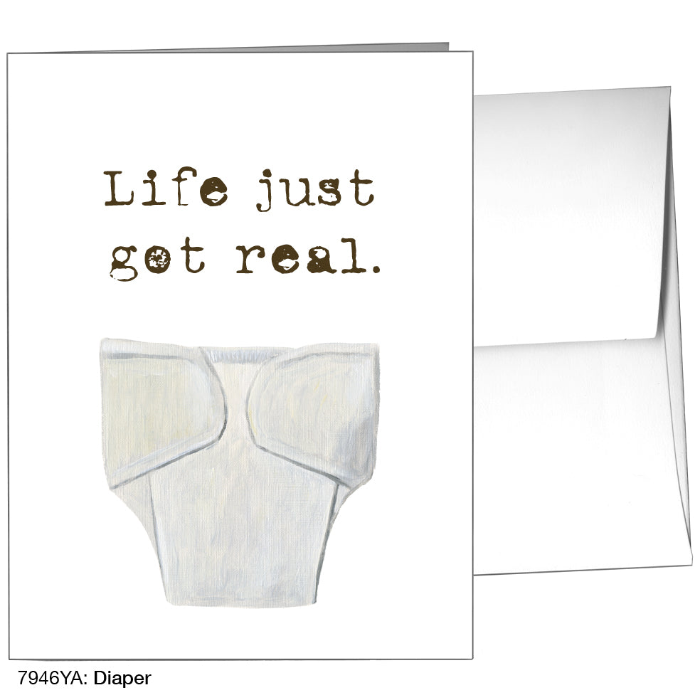 Diaper, Greeting Card (7946YA)