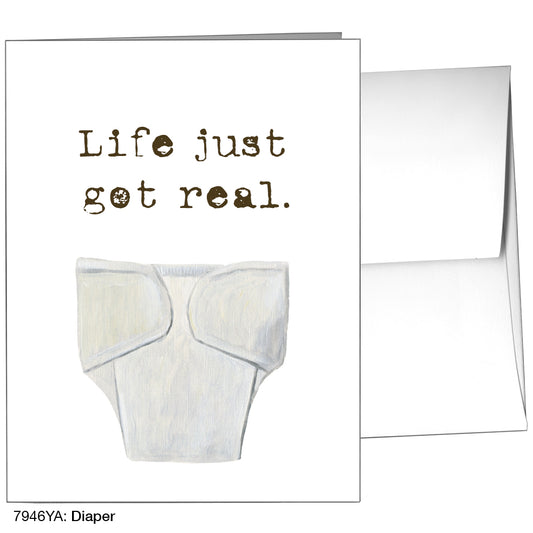 Diaper, Greeting Card (7946YA)