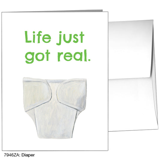 Diaper, Greeting Card (7946ZA)