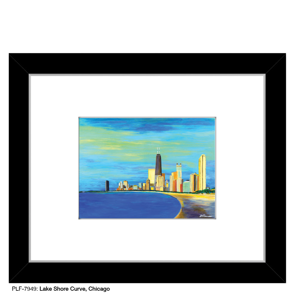 Lake Shore Curve, Chicago, Print (#7949)