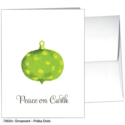 Ornament - Polka Dots, Greeting Card (7969A)